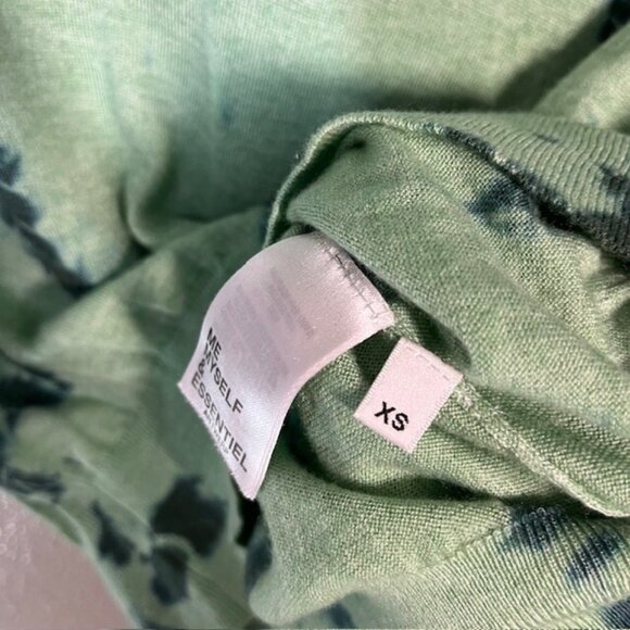 Essentiel Antwerp Sweater Womens XS Wool Blend Green Tie Dye Pullover - Picture 4 of 6